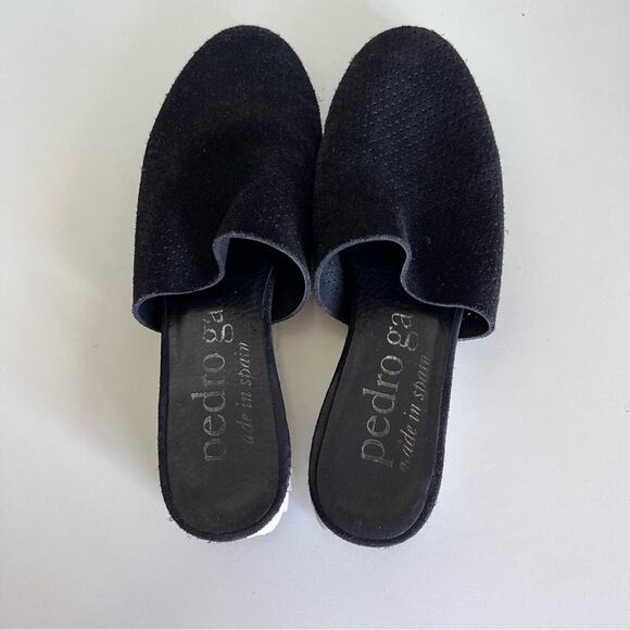 Pedro Garcia Black Suede Slide Mules - Picture 6 of 8